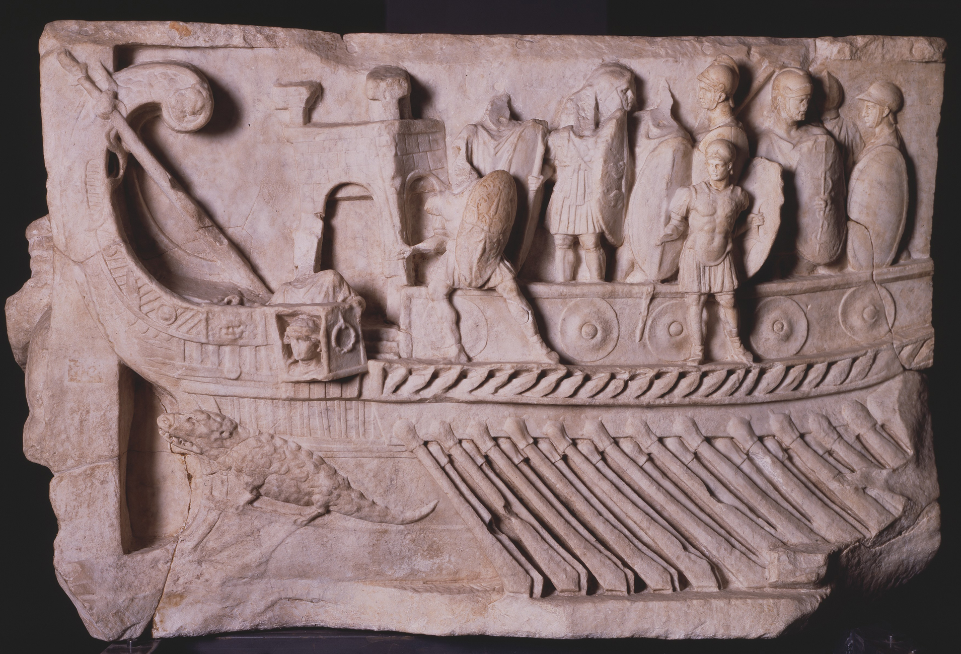 Seeschlacht der Römer ggen die Ägypter (c) Iwl